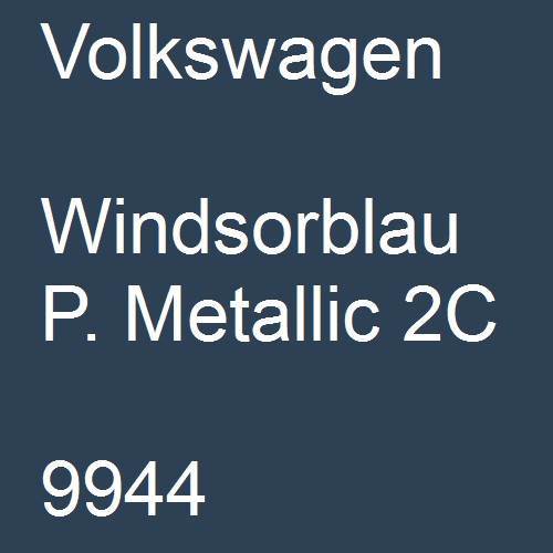 Volkswagen, Windsorblau P. Metallic 2C, 9944.